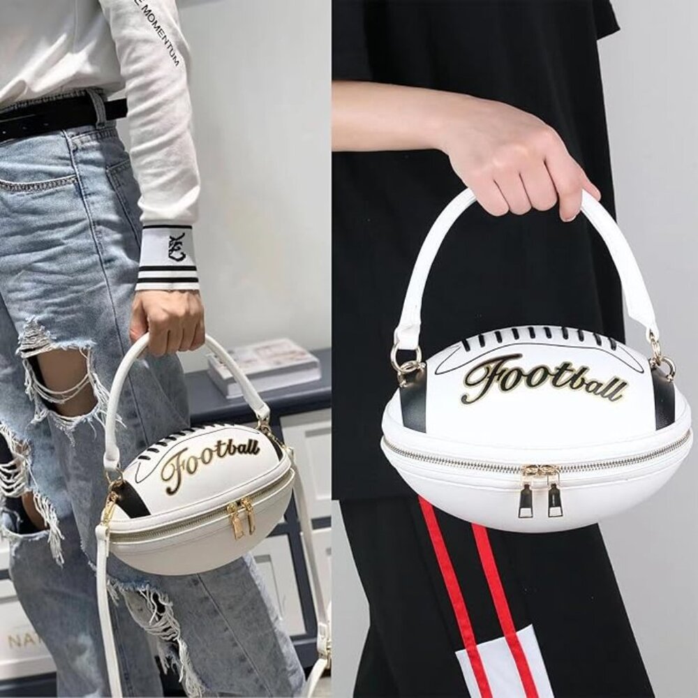 Football Shaped Crossbody Shoulder Bag